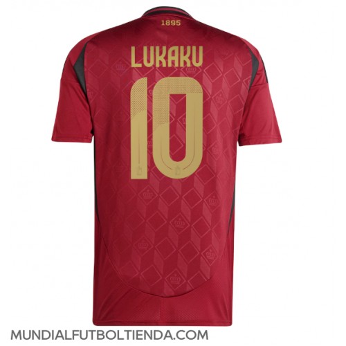 Camiseta Bélgica Romelu Lukaku #10 Primera Equipación Replica Eurocopa 2024 mangas cortas